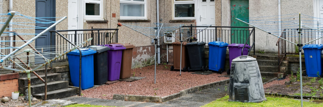 Council housing in poor area of Glasgow