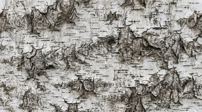 Detailed birch tree bark texture with subtle light and shadow variations
