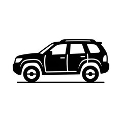 Fototapeta premium Black and white illustration of a classic pickup truck 3.