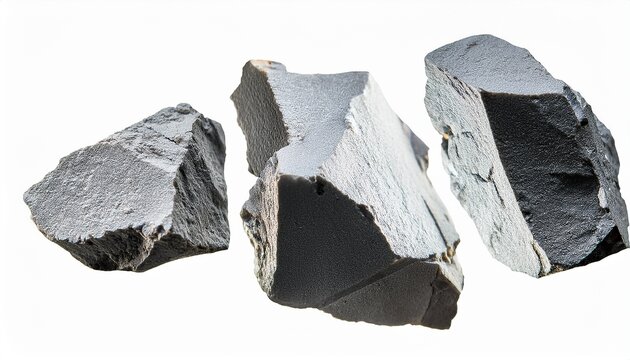 pieces of magnesium floating on white background png