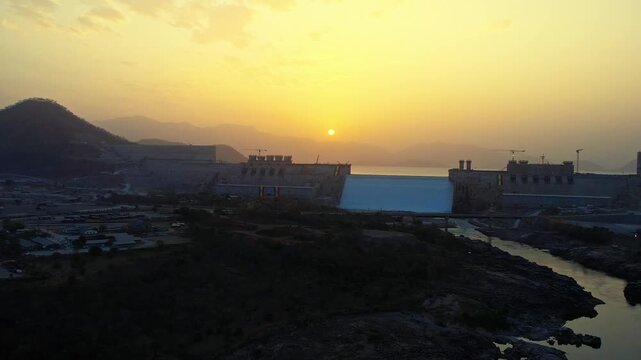 Grand Ethiopian Renaissance Dam, Nile Dam Ethiopia, Millennium Dam, Blue Nile River, hydroelectric power plant
