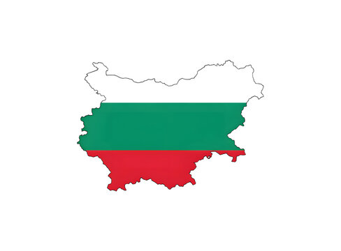 Map of bulgaria with national flag pattern bulgaria bulgarian territory