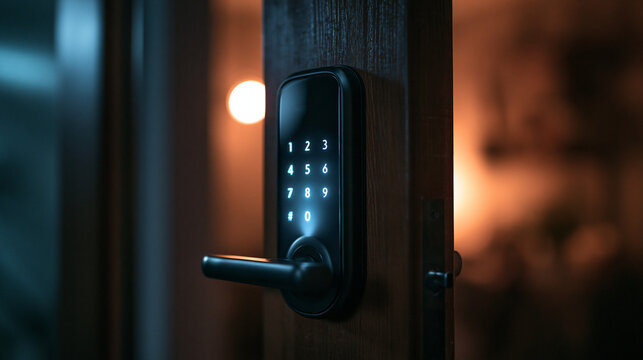 Smart Digital Door Lock with Illuminated Keypad