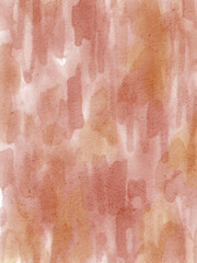 Fototapeta premium Light pink and red watercolor background with vertical washes. Hand painted artwork creates an expressive textured surface. For stationery, greeting cards, branding, packaging and textile design.