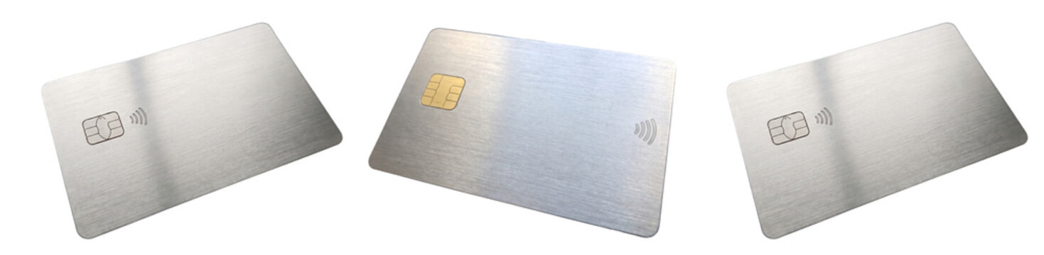 Cole&ccedil;&atilde;o de Cart&otilde;es de Cr&eacute;dito Premium Dourado, Preto, Prata e Platina Isolados em Fundo Transparente