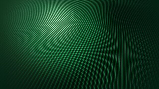 Metallic vertical ridges sweep light in a seamless loop