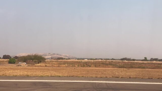 Taking off from Lubumbashi airport in DRC