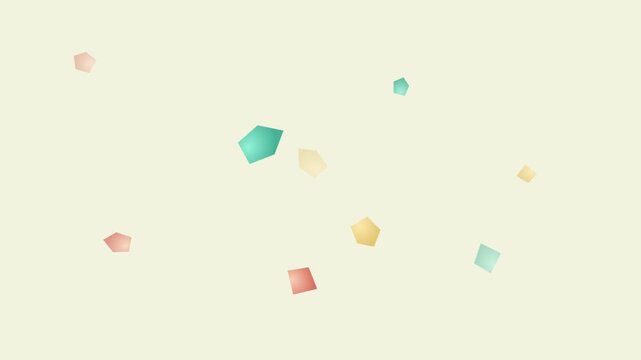 Terrazzo Pastel Geometric Shards Floating Animation