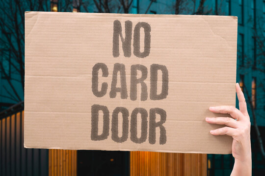 "No card door" Arriving without a pass changes the office mood. ACCESS. WORK. CARD. DOOR. SECURITY.