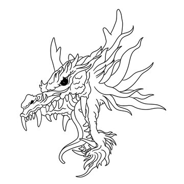 dragon tattoo vector