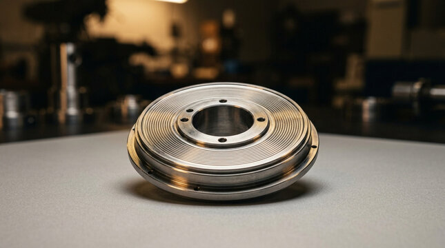 Precision Machined Metal Component with Intricate Grooves