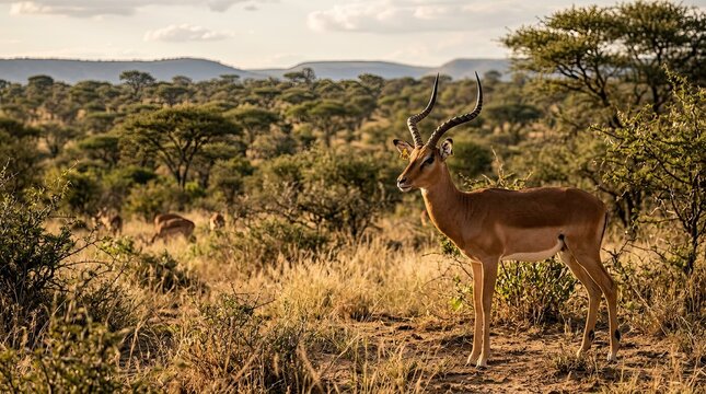 impala in the savannah