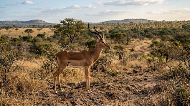 impala in the savannah