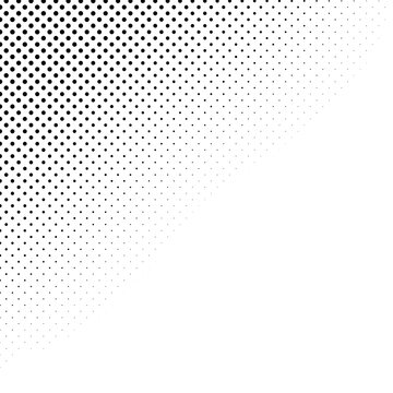 Halftone pattern corner illustration