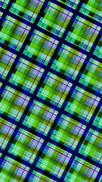 Green and blue plaid grid pattern