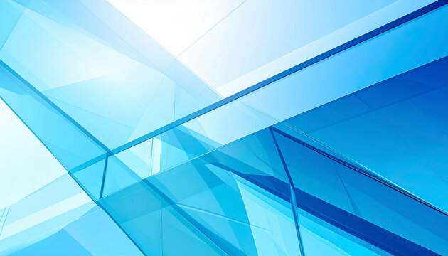 透明なガラスが織りなす洗練されたブルービジネス背景素材
Modern blue glass abstract background for business and technology