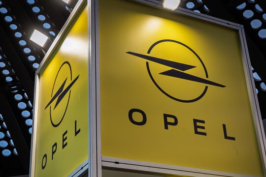 BELGRADE, SERBIA - MARCH 22, 2026: Opel Logo in front of their Dealership in Belgrade, Serbia. Part of Stellantis, Opel is a german automotive manufacturer.