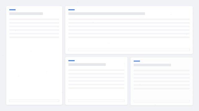 Modern User Interface Design for Content Management System.