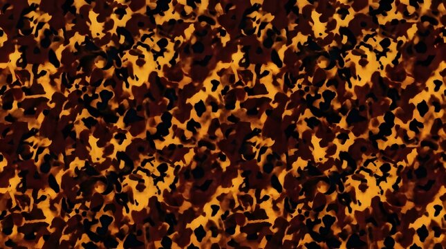 abstract leopard print pattern in brown black and tan colors seamless texture background