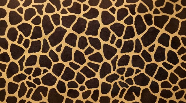 close up texture of giraffe fur pattern with irregular brown and beige shapes natural animal skin background
