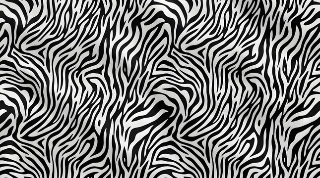 black and white zebra animal skin pattern abstract seamless texture background