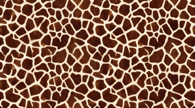 close up of giraffe skin texture brown and cream abstract animal pattern background