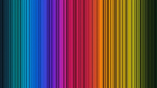 Colorful vertical stripes pattern. Vibrant rainbow gradient lines background.