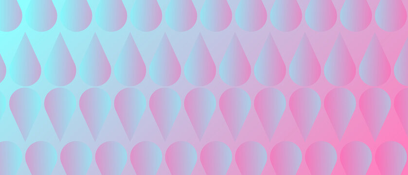 Abstract pastel gradient background with teardrop shapes and soft pink blue lighting