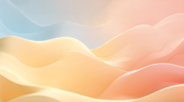 Abstract Colorful Waves with Soft Gradient Effect