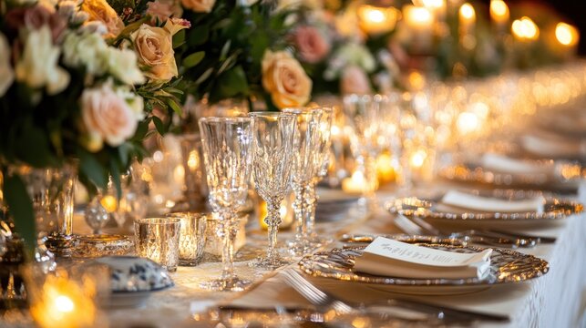 Elegant table setting for a special event