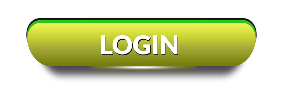 Modern Green Gradient Login Button Isolated on Transparent Background PNG