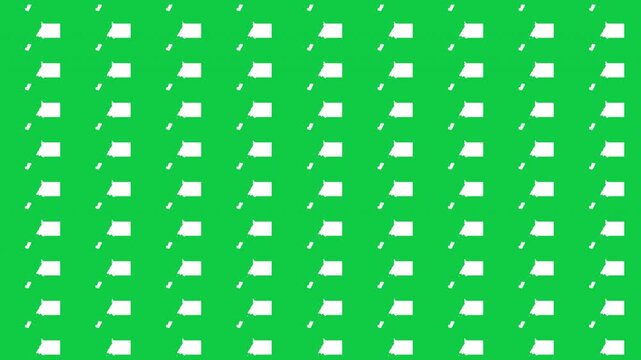 Equatorial Guinea map pattern scrolling perfect 15 second loop with green background