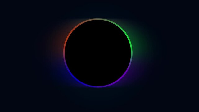 abstract blue circle video 