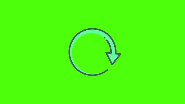Animated Circular Arrow Icon for Refresh or Reload Actions