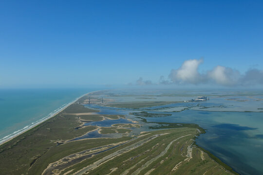 Aerial View of Boca Chica in Cameron County Texas