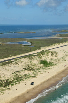 Aerial view of South Padre Island in Texas