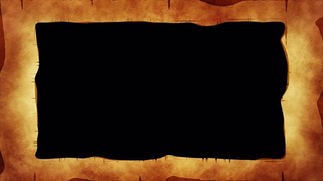 Old Paper Frame with Grunge Effect Loop