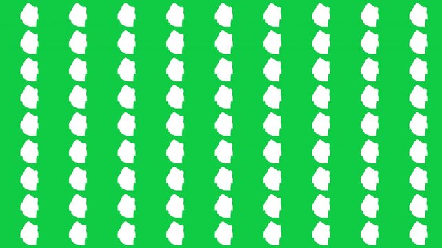 Eswatini map pattern scrolling perfect 15 second loop with green background