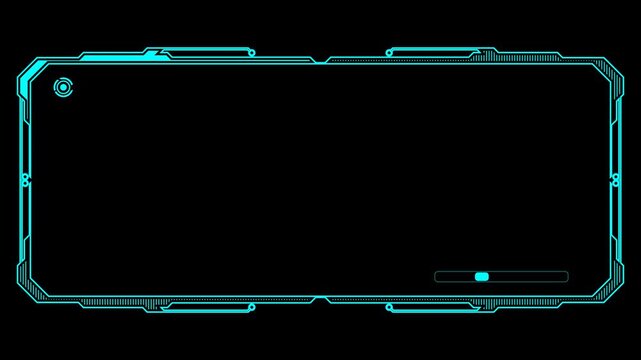 Hud Frame Technology or Sci-fi Frame Interface animation