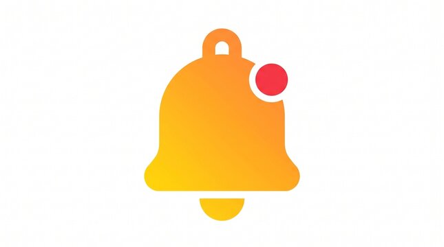 notification bell vector icon