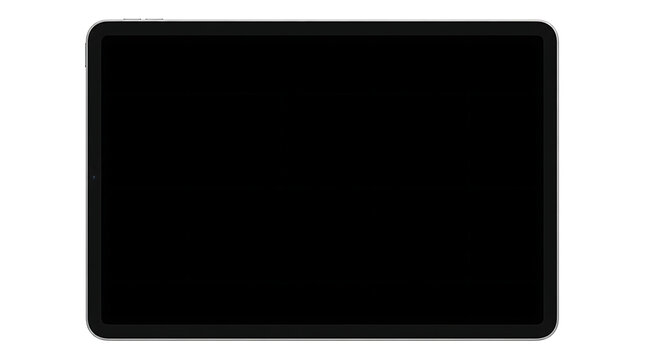 Black rectangular modern electronic device frame.