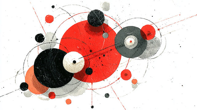 Feedback systems - Circular abstract forms conceptual iterative loops visual energy flow dynamic composition minimalistic representation expressive symbolic self-regulating processes