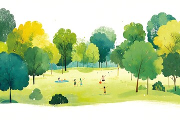 Obraz premium Serene day in the park