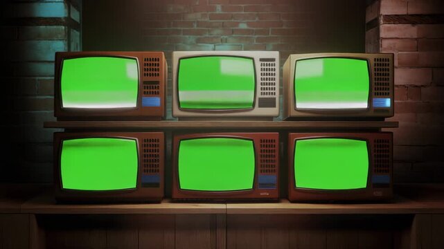 Green lighted grid pattern transitioning over time lapse