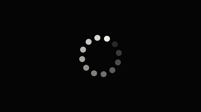 Loading - circle Modern loading animation. Circular loading indicator , loading and buffering icon animation-looped.... HD vidio..
