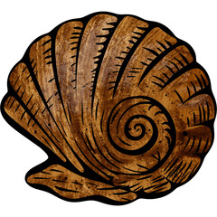 snail shell vector © khalwa