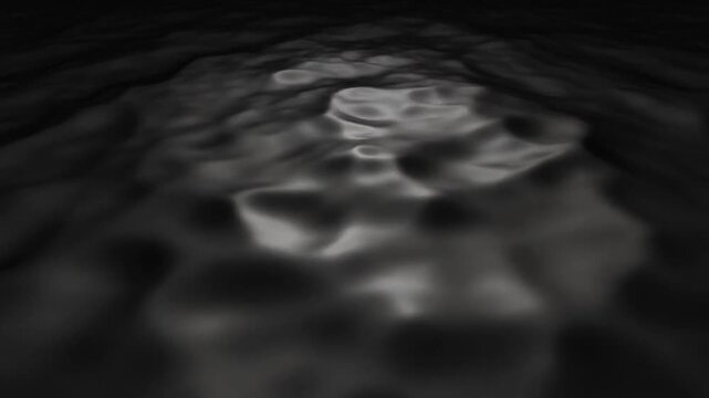 close-up ultrasound scan of human organ in grayscale motion