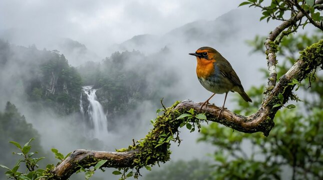 Bird on branch
