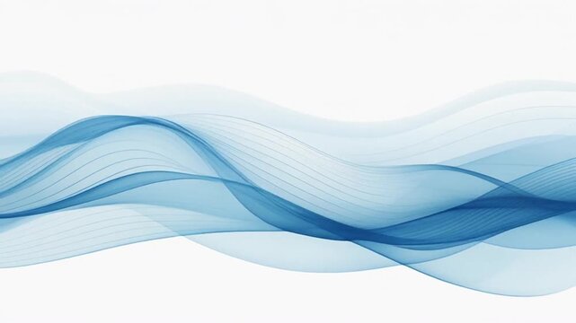 smooth abstract blue wave motion seamless loop animation
