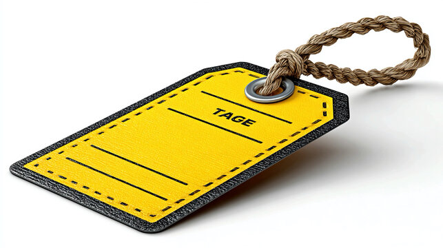 Filled tag label isolated on white background symbolizing defined idea clarity completion planning organization knowledge guidance progress learning and conceptual representation of finalization